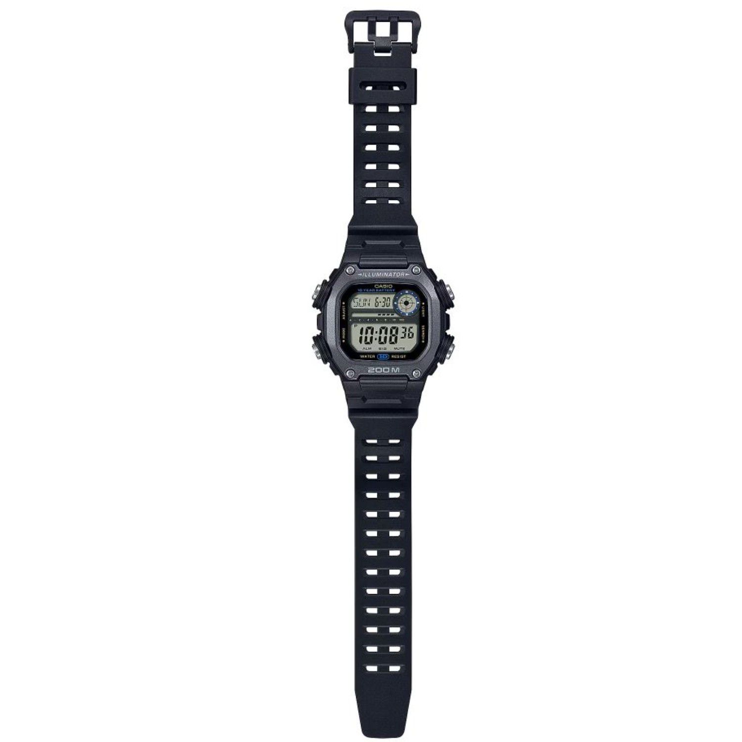 цена Цифровые часы унисекс с панелью Casio, черный