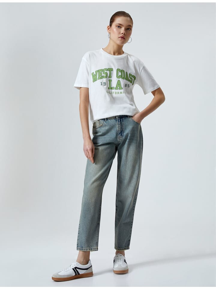 

Футболка KOTON T shirt, экрю