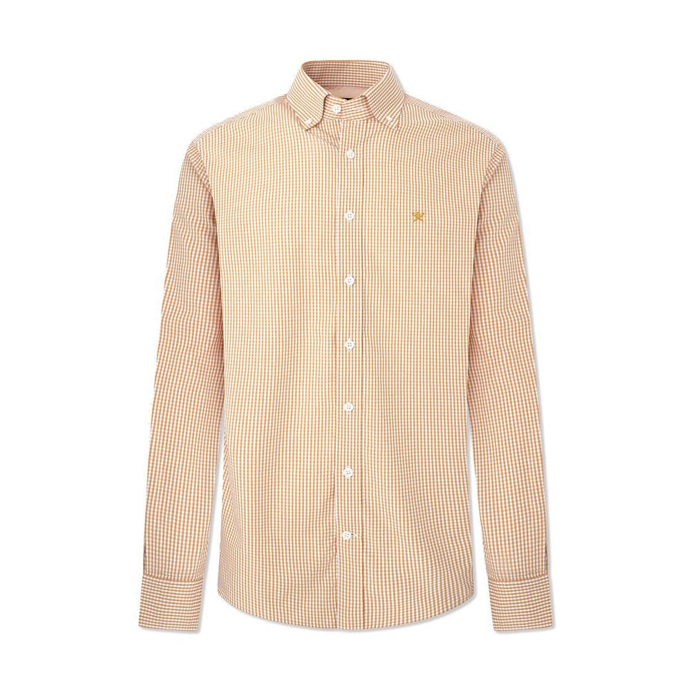 

Рубашка с длинным рукавом Hackett Essential Gingham, бежевый