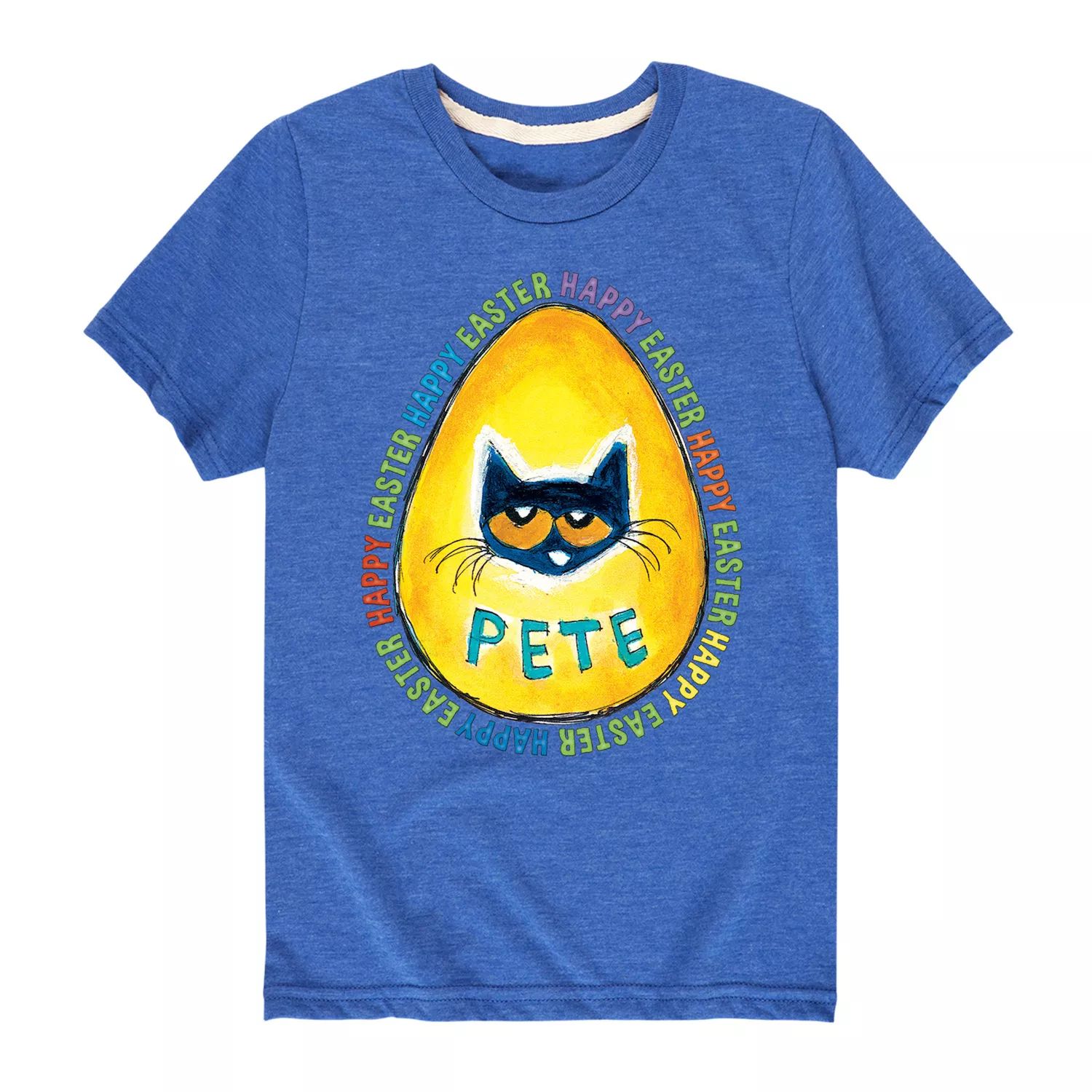 Футболка с рисунком Good Egg для мальчиков 8–20 лет Pete The Cat Licensed Character, синий
