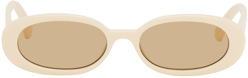 

Кремового цвета солнцезащитные очки Outta Love Le Specs