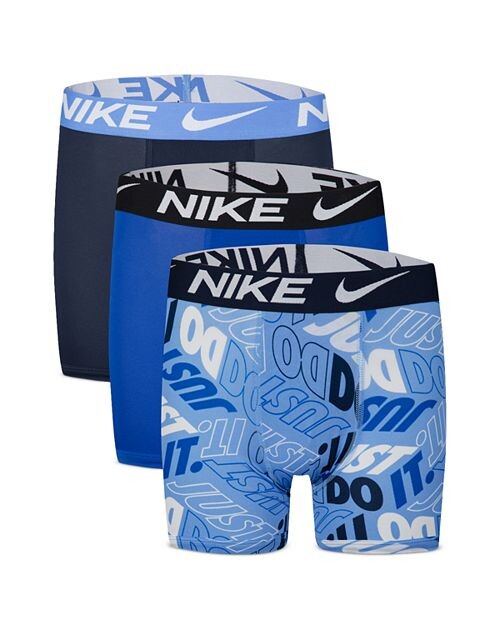 

Набор из 3 трусов-боксеров Essential для мальчиков Nike, цвет Blue