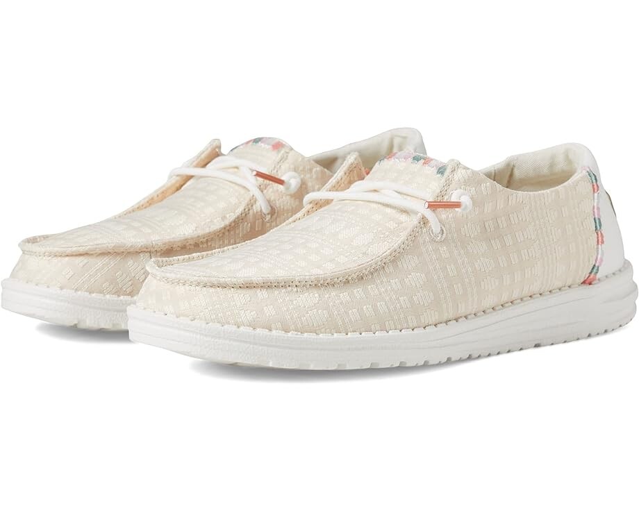 

Кроссовки Hey Dude Wendy Boho Slip-On Casual Shoes, цвет Embroidery Dust Rose
