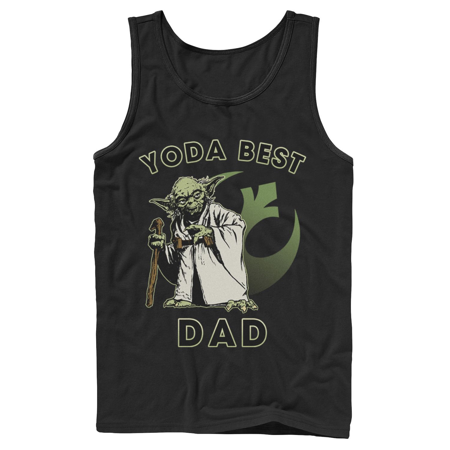 

Мужская майка с логотипом Star Wars Yoda Best Dad Rebel Licensed Character