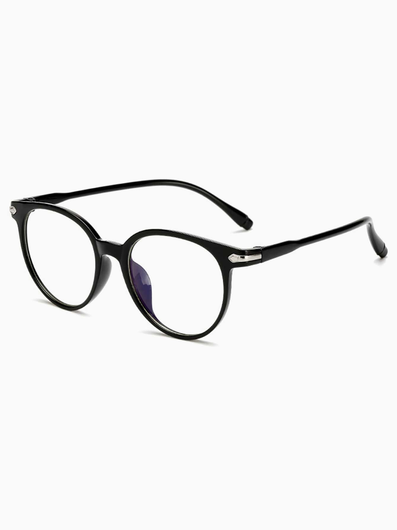 1шт акриловые винтажные круглые черные очки с плоскими линзами очки мужские и женские винтажные с квадратными и круглыми линзами оправа из ацетата оптические очки по рецепту для близорукости 2021