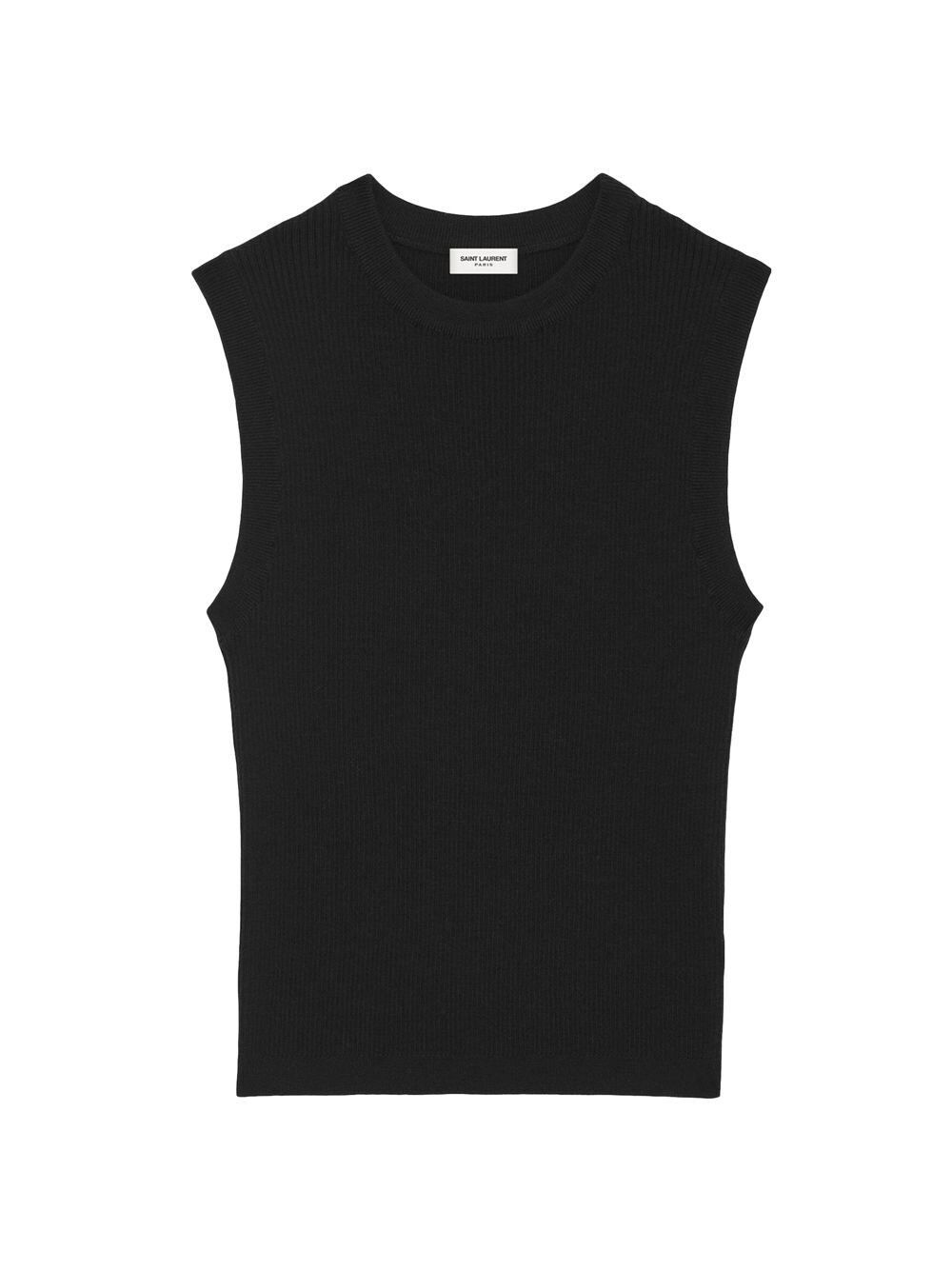 

Укороченный топ из кашемира, шерсти и шелка Saint Laurent