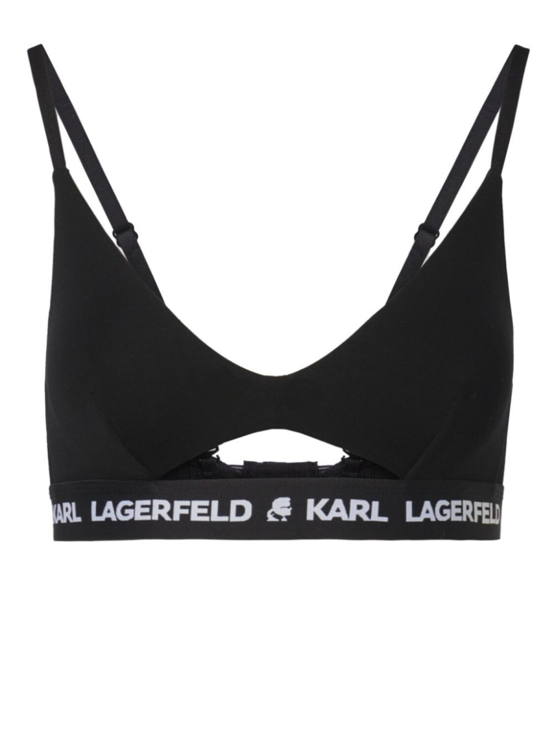 

Karl Lagerfeld бюстгальтер с логотипом, черный