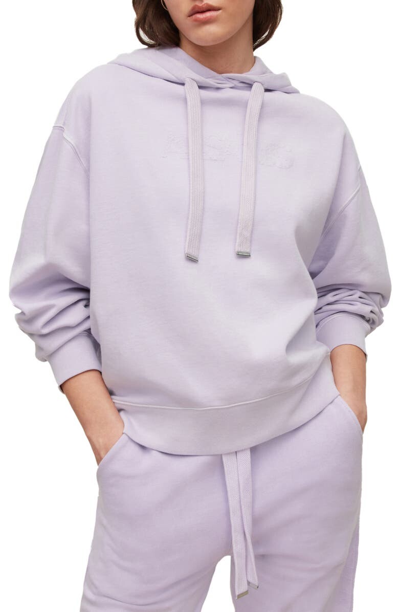 

Худи из хлопка с вышитым логотипом Pip Needle Punch ALLSAINTS, фиолетовый