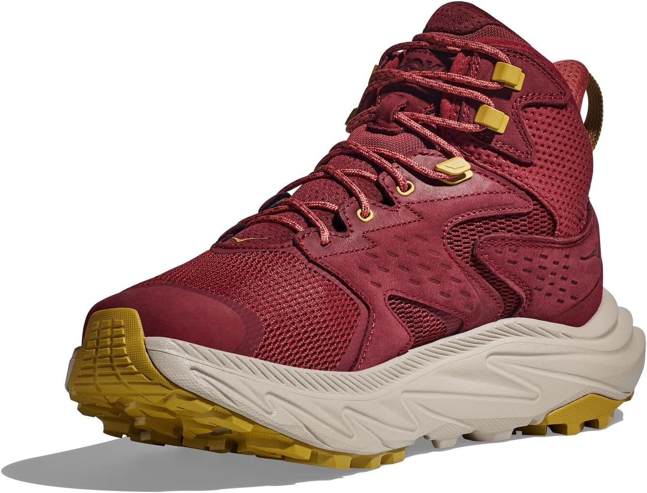

Походная обувь Anacapa 2 Mid GTX Hoka, цвет Cabernet/Oxford Tan