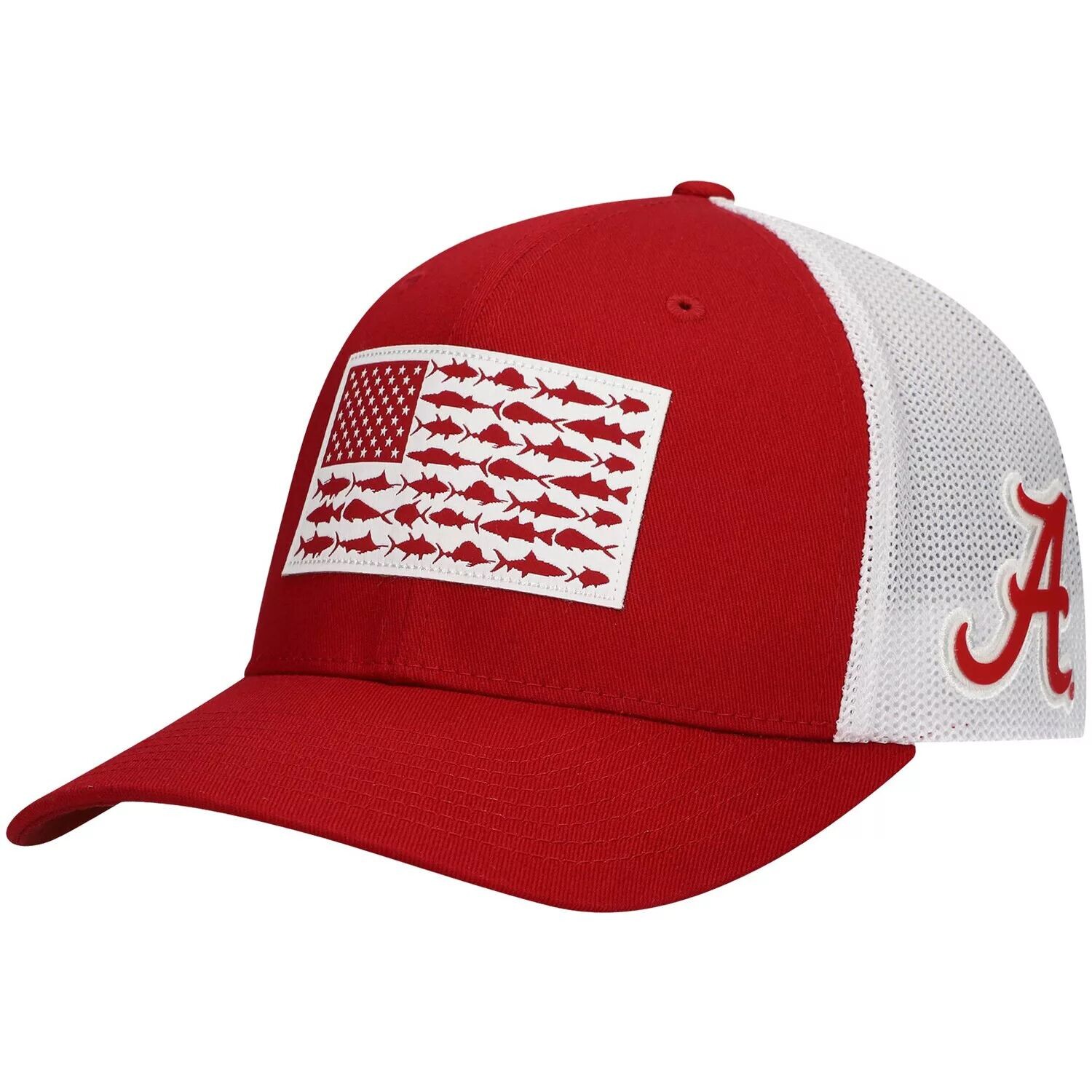 

Мужская гибкая шляпа Columbia Crimson Alabama Crimson Tide PFG в тон с рыбным флагом