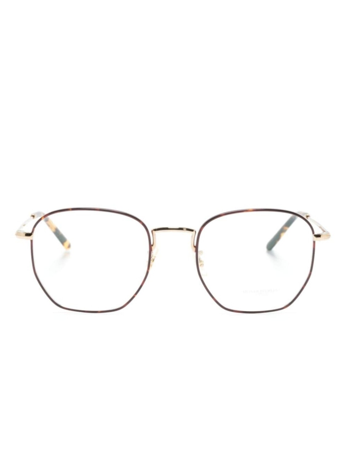 

Oliver Peoples очки в геометричной оправе, коричневый