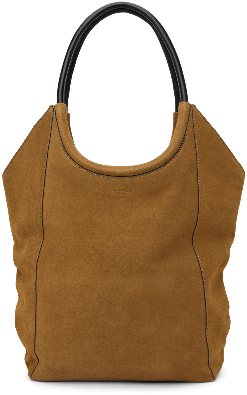 Коричневая сумка-шоппер Remi Rag & Bone серо коричневая замшевая куртка на кнопках frye тауп