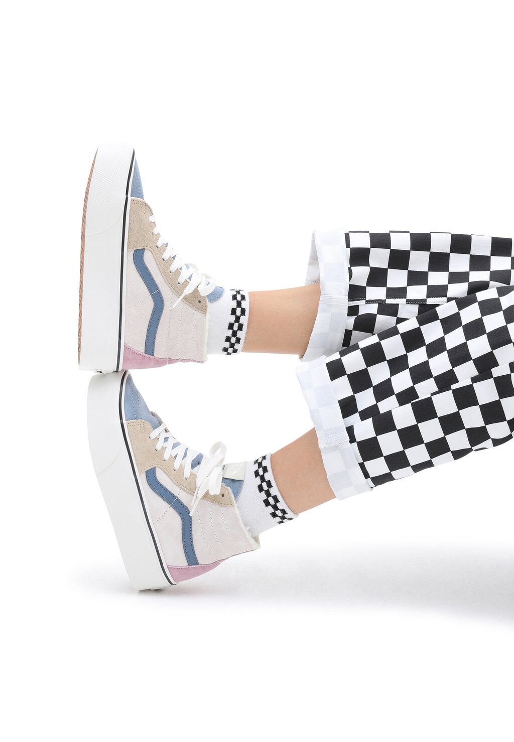

Высокие кроссовки Vans, мультиколор