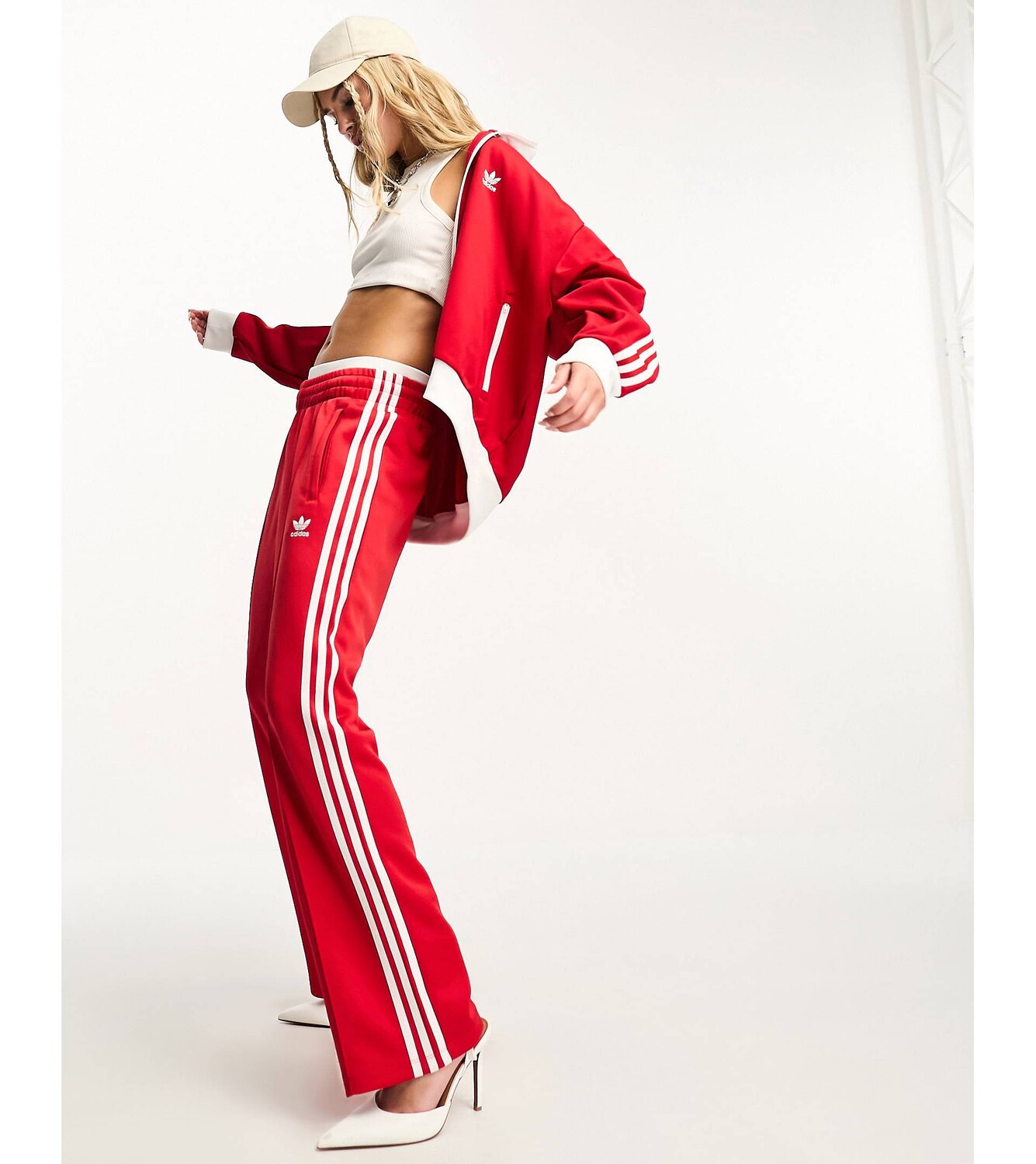 

Красные спортивные брюки adidas Originals adicolor, Красный