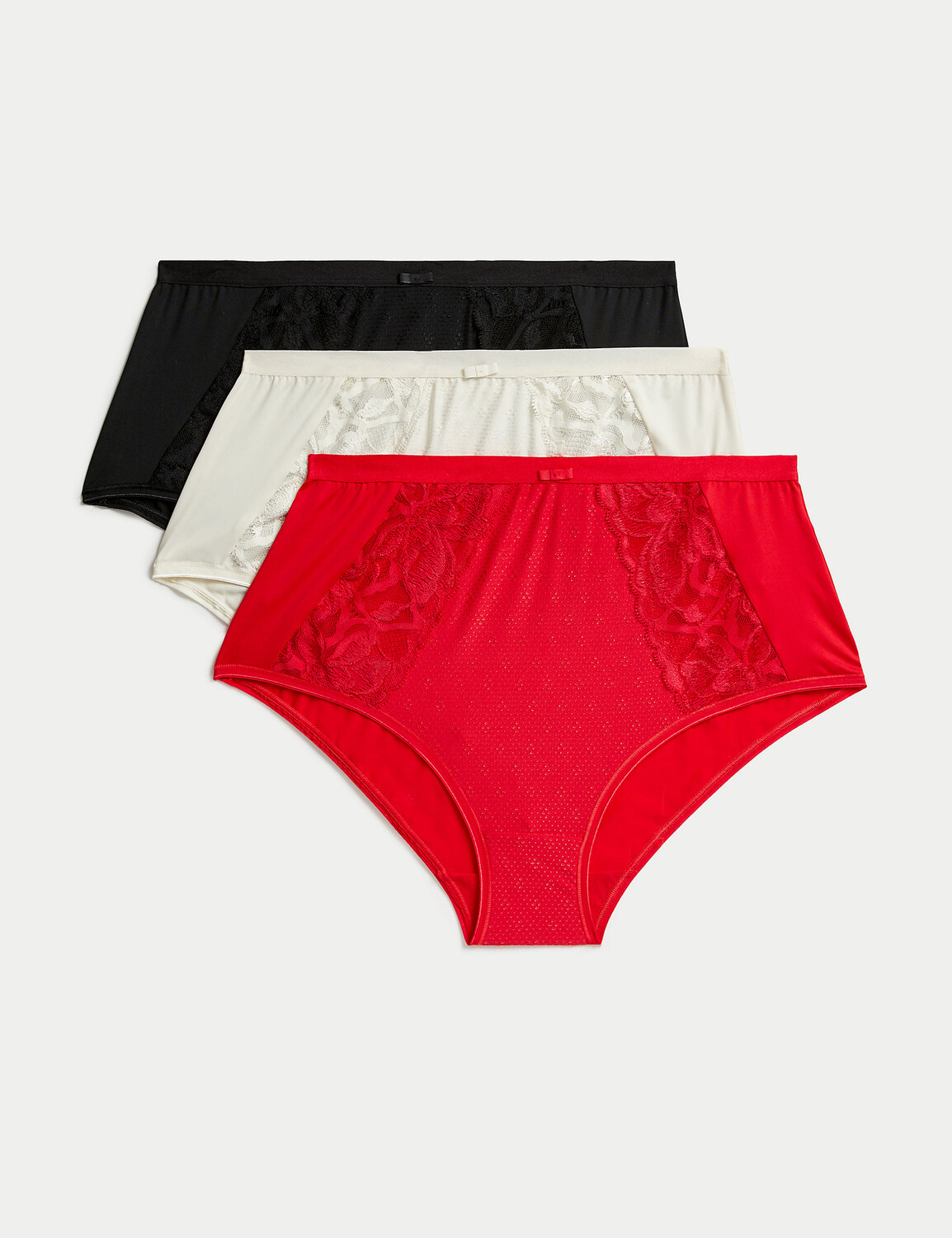 

3 шт. полных трусов Wildblooms Marks & Spencer, алый