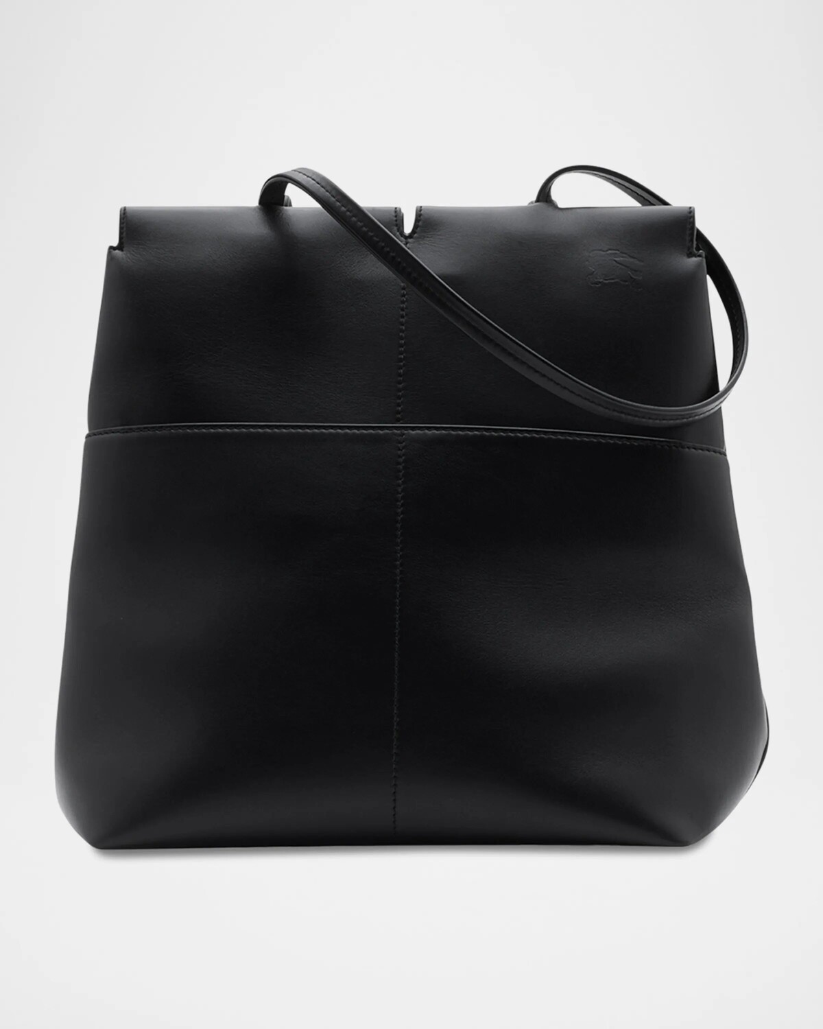 

Кожаная большая сумка Snip North-South Burberry, черный
