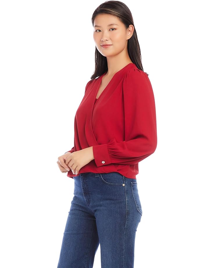 

Топ Karen Kane Drape Front Top, цвет Red 2