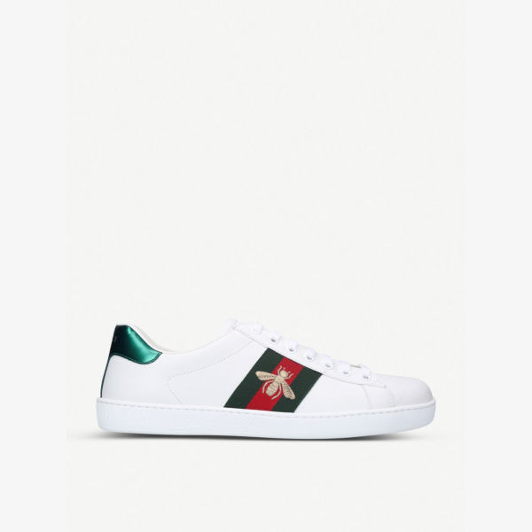 

Мужские кожаные кроссовки New Ace Bee Gucci, белый