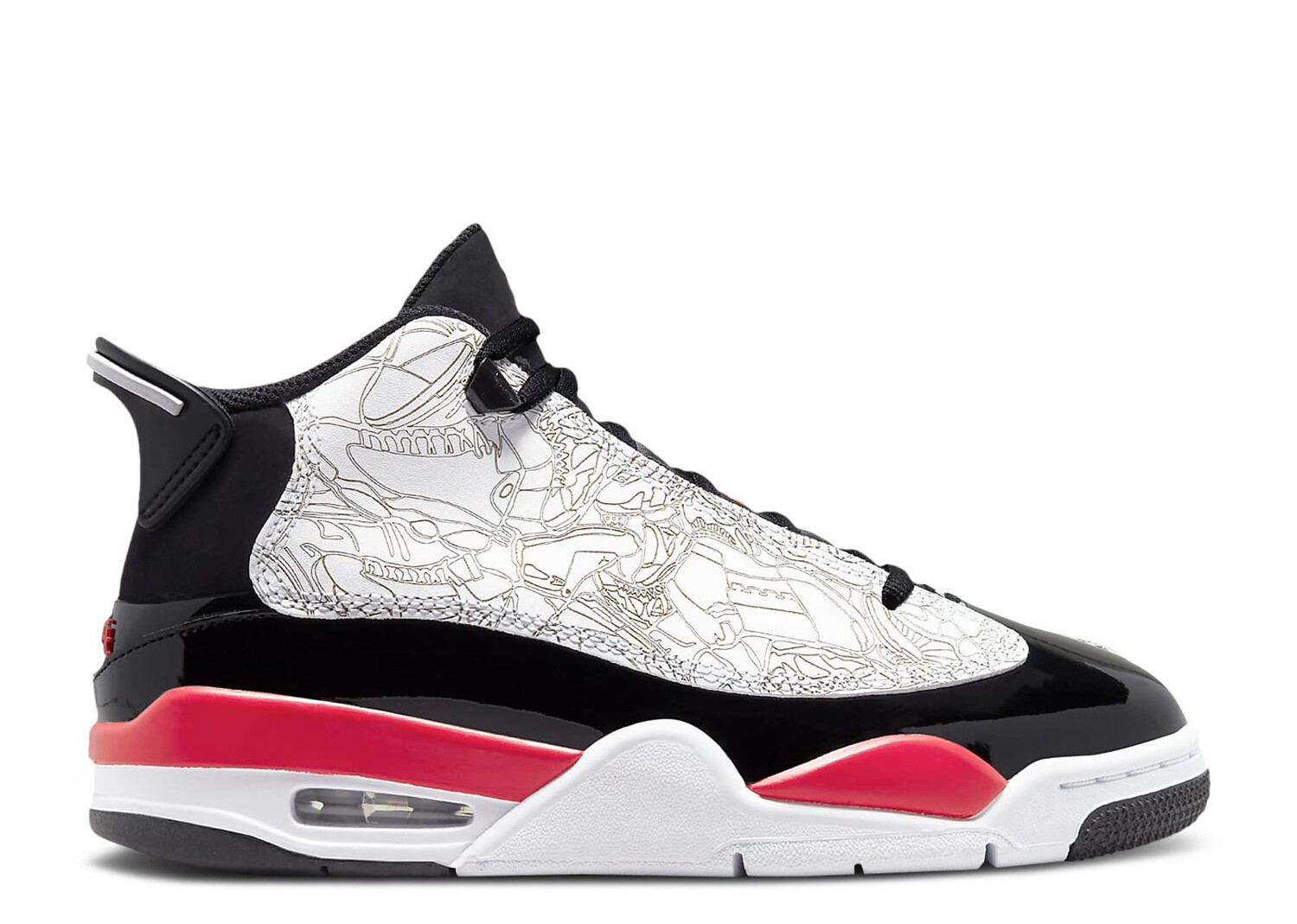 

Кроссовки Air Jordan Jordan Dub Zero Gs 'Fire Red', белый