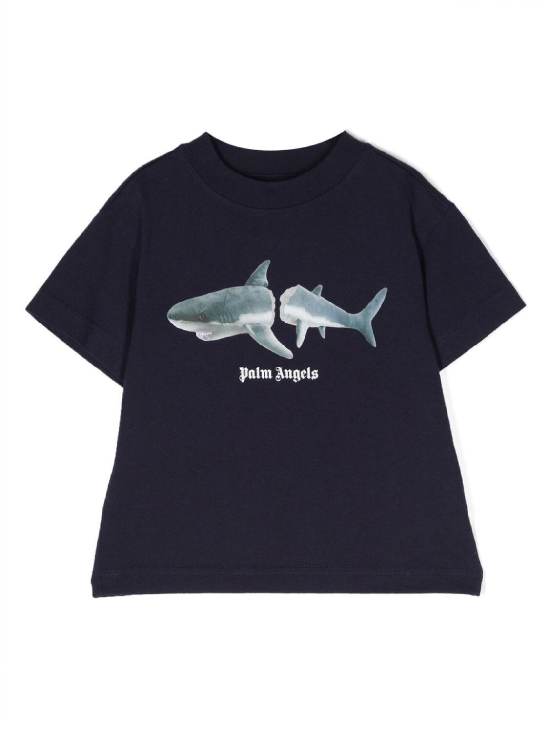 

Palm Angels Kids футболка с принтом, синий