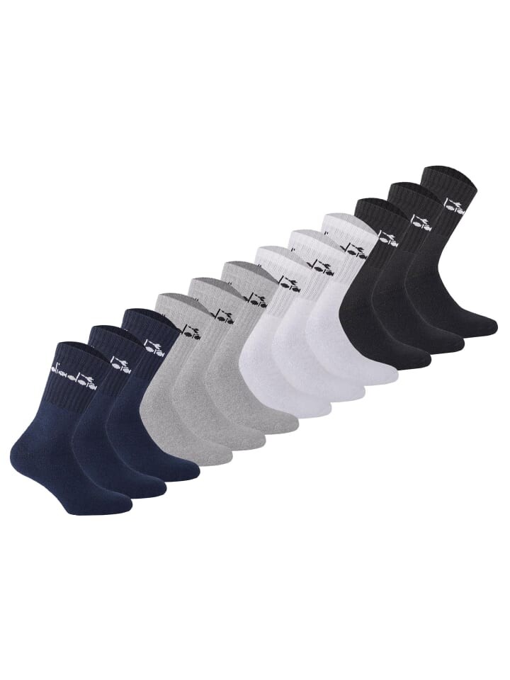 

Носки Diadora 12er Pack, цвет schwarz/weiß/dunkelblau/grau