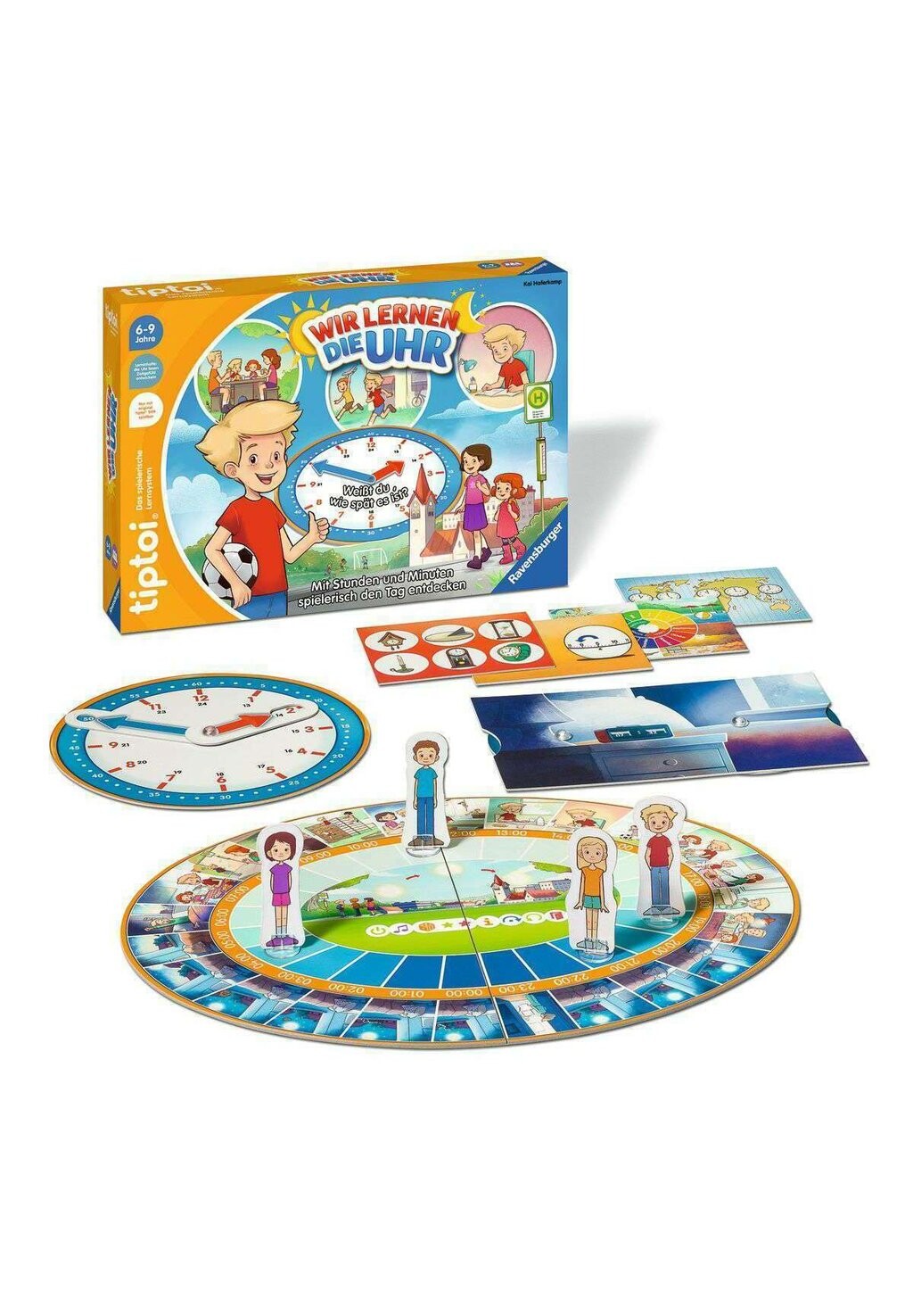 

Игра настольная TIPTOI WIR LERNEN DIE UHR Ravensburger, цвет mehrfarbig