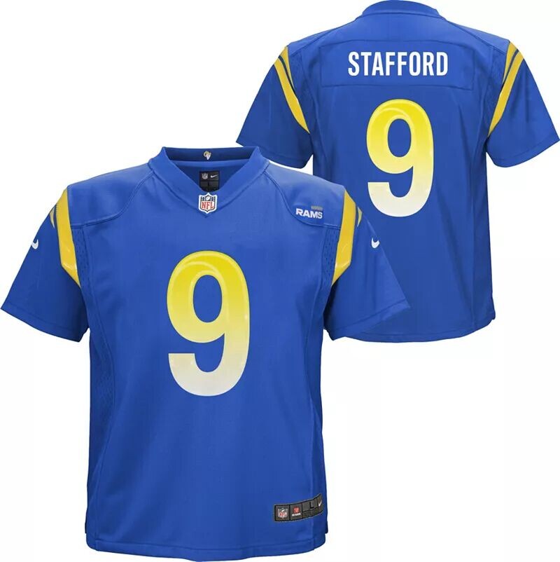 

Джерси Nike Little Kids' Los Angeles Rams Matt Stafford #9 Royal Game