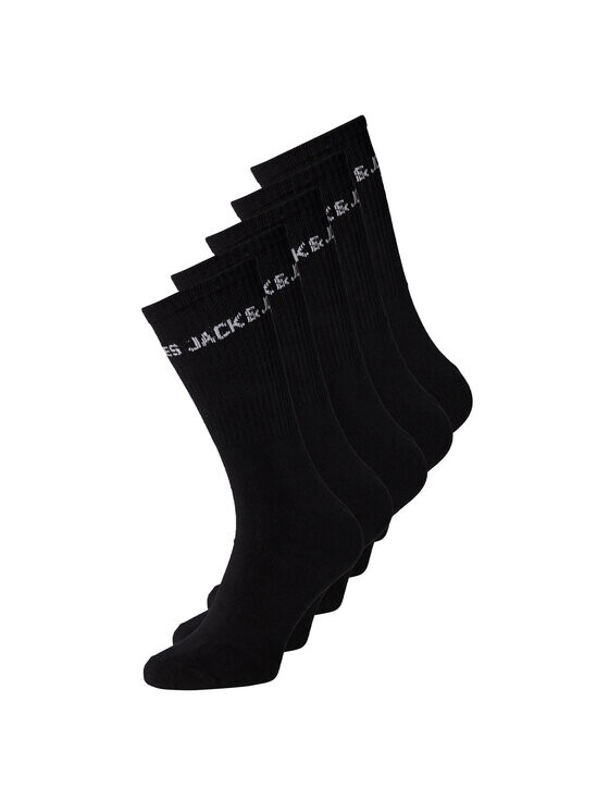 

Комплект из 5 высоких мужских носков Jack&Jones, черный