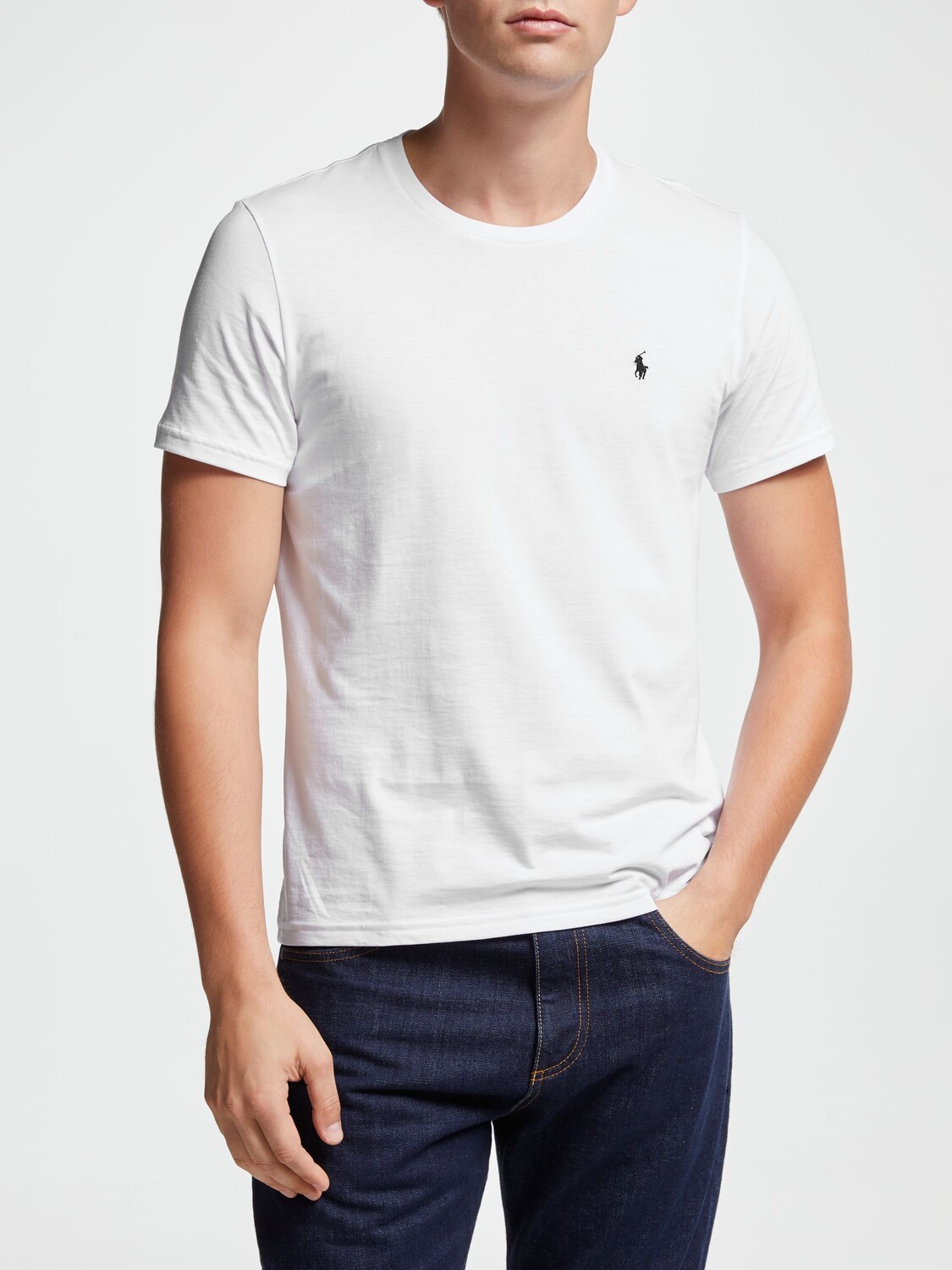 

Футболка Polo Ralph Lauren из жидкого хлопка, белая, Белый
