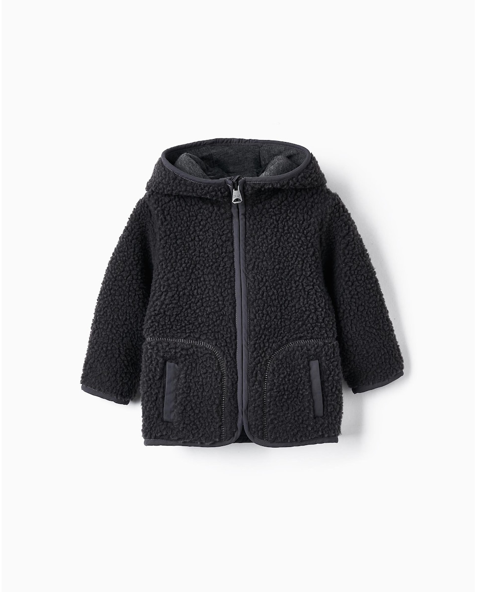 Пальто для мальчика на молнии и капюшоне Zippy, темно-серый бирка идентификационная на чемодан airsoft rus asr gft5