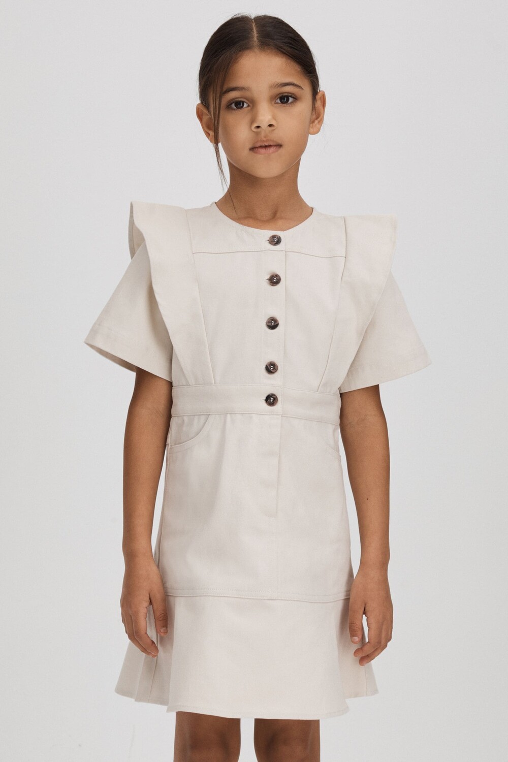 

Платье Jess с расклешенными ногами Reiss, серый