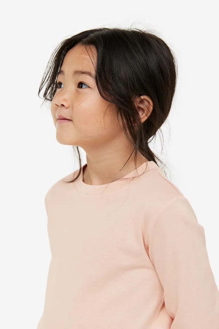 

Комплект из 3 хлопковых блузок с длинными рукавами H&M, оранжевый