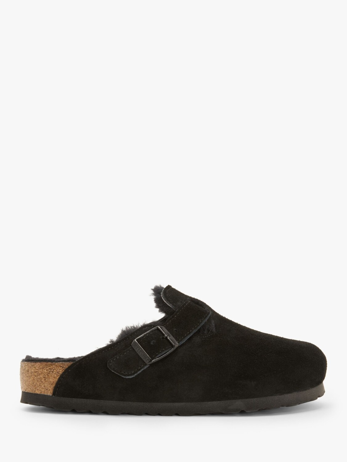 

Замшевые тапочки-мюли Boston Birkenstock, черный