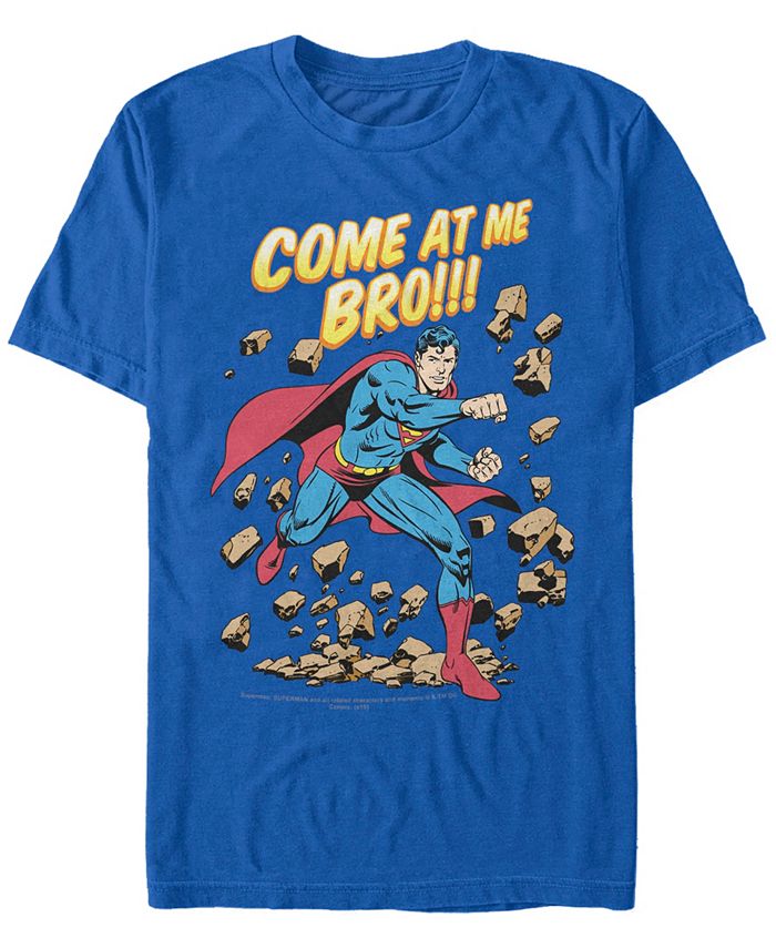 Мужская футболка DC Superman Come At Me Bro с короткими рукавами Fifth Sun, синий