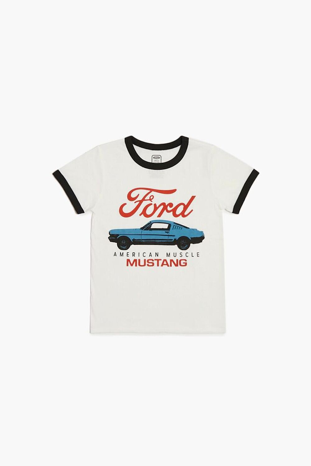 

Футболка Ford Mustang с рисунком звонка для девочек Forever 21, белый