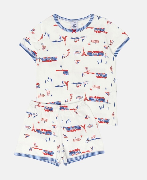 

Пижама Petit Bateau, цвет Wool White