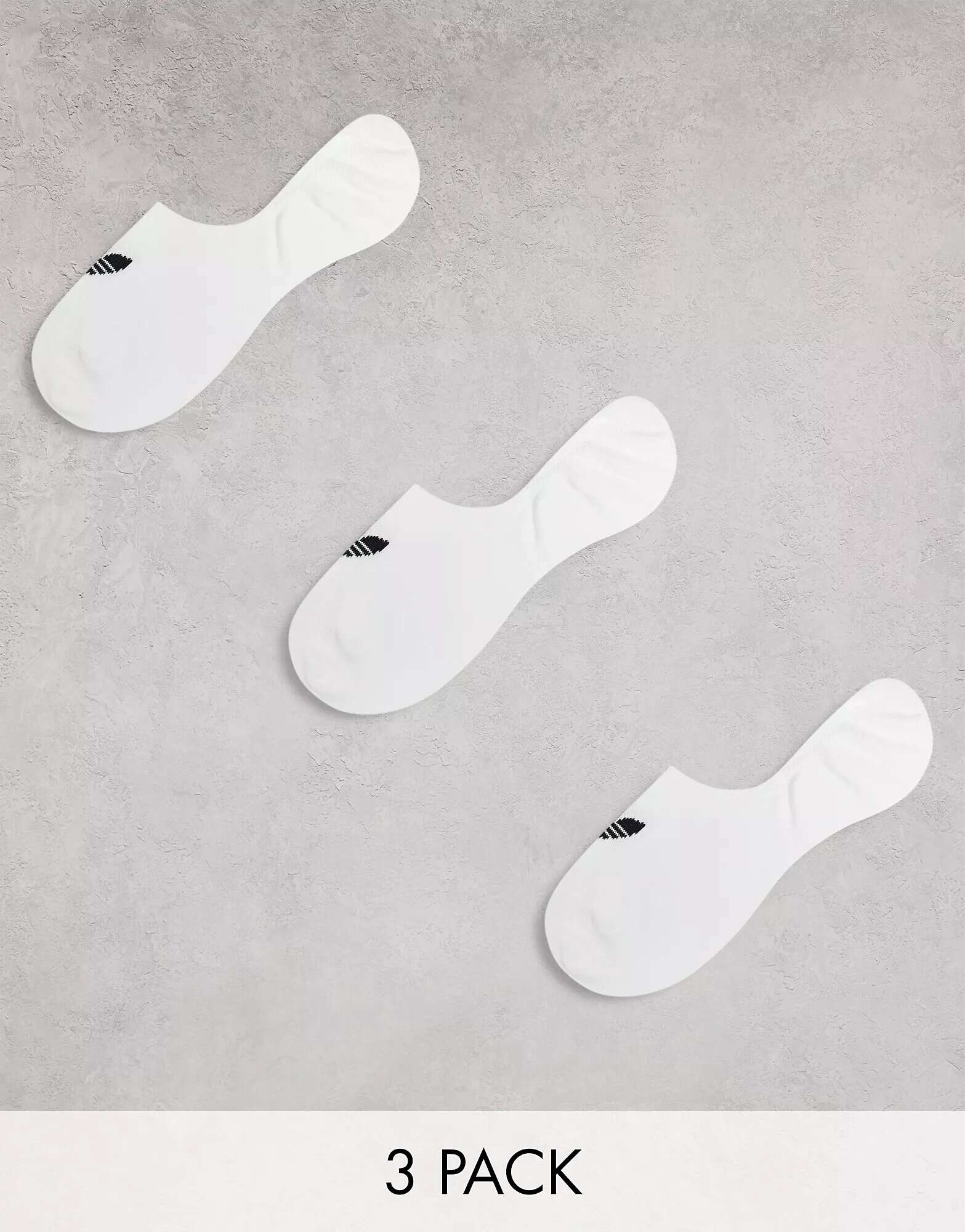 Белые носки adidas Originals adicolor Trefoil, 3 шт.