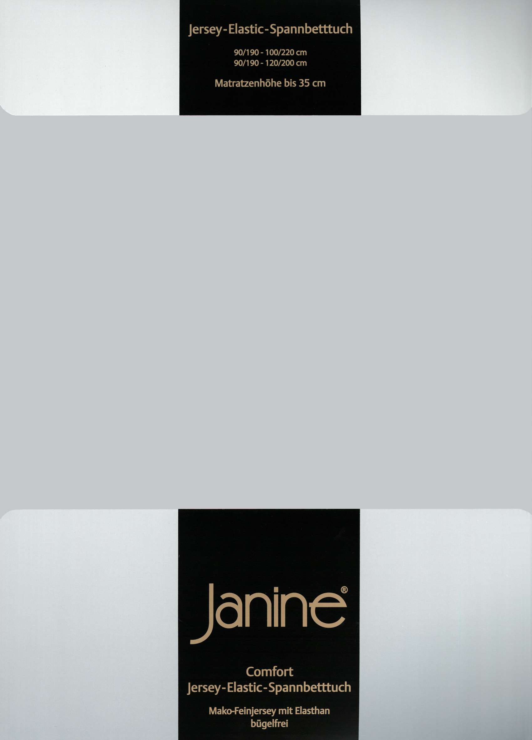 Простыня Janine Elastic Jersey, серебряный простыня janine elastic jersey морской