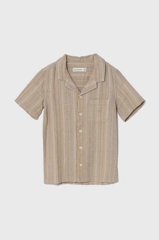 Abercrombie & Fitch Детская льняная рубашка, бежевый
