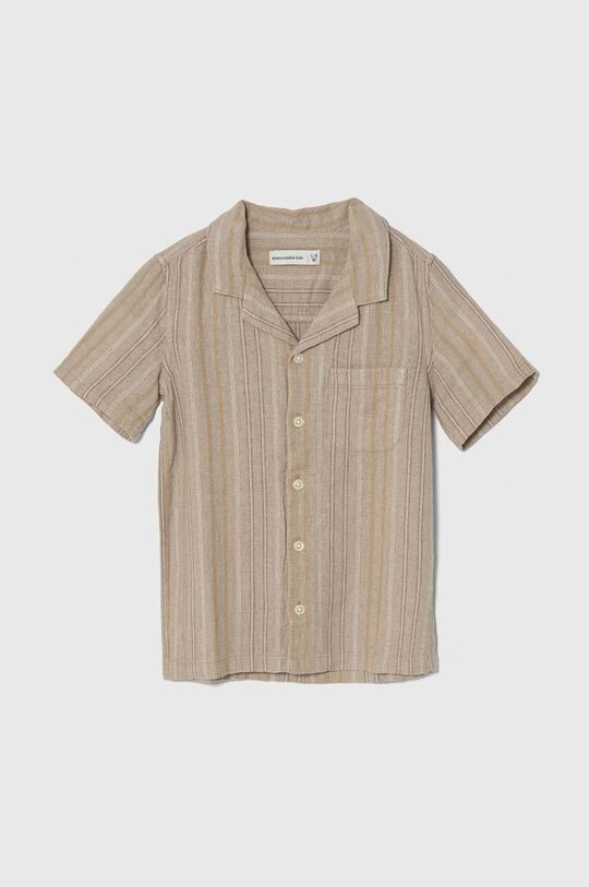

Abercrombie & Fitch Детская льняная рубашка, бежевый