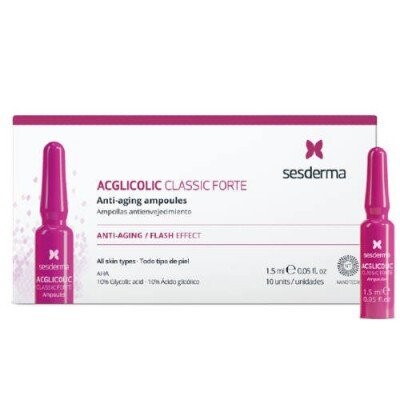 

Акгликолик Классик, Форте ампулы, 10х1мл Sesderma