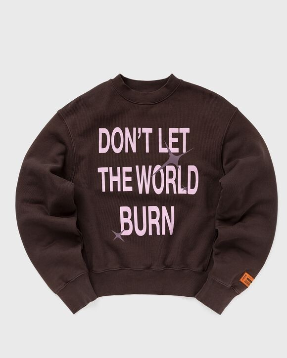 

Свитер Heron Preston Hp Burn Crewneck, цвет brown pink