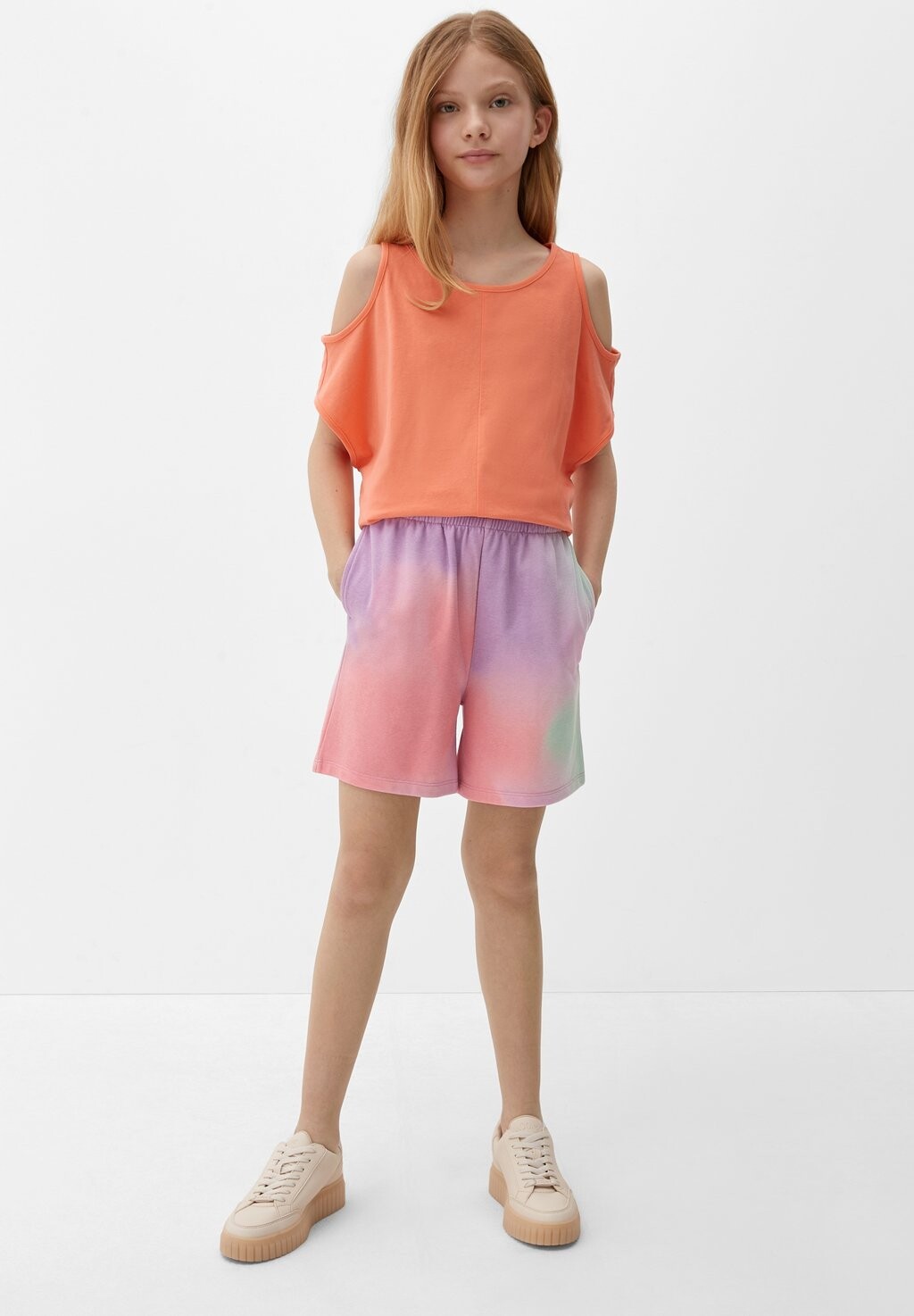

Шорты REGULAR MIT FARBVERLAUF s.Oliver, цвет pink