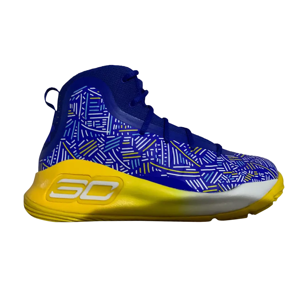 

Кроссовки Curry 4 Mid PS Under Armour, синий