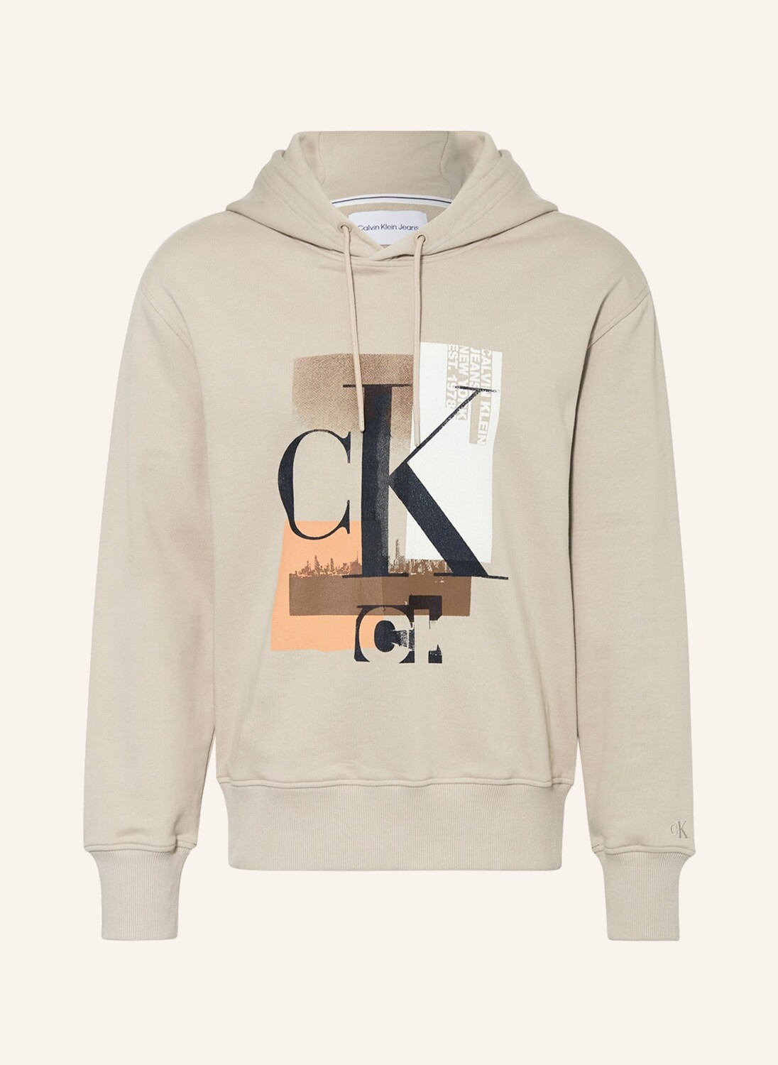 

Худи Calvin Klein Jeans, бежевый