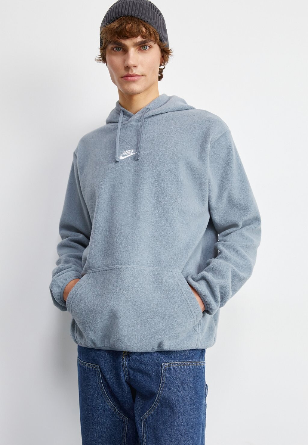 

Толстовка Nike CLUB HOODIE, цвет cool grey