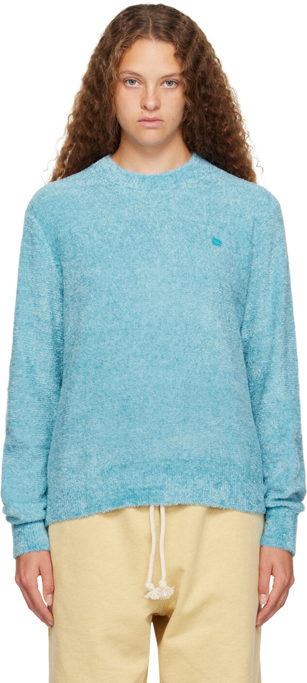 

Свитер с синей нашивкой Бирюзовый Acne Studios, Зеленый
