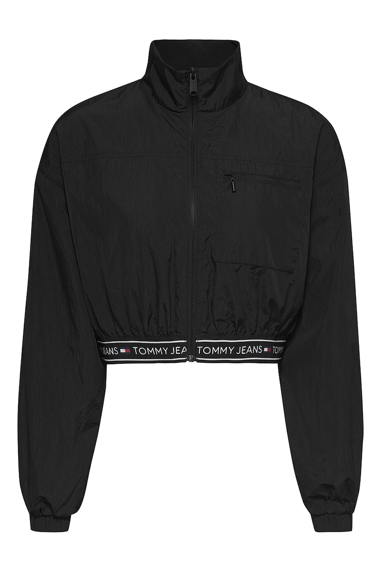 Короткая куртка с логотипом Tommy Jeans, черный