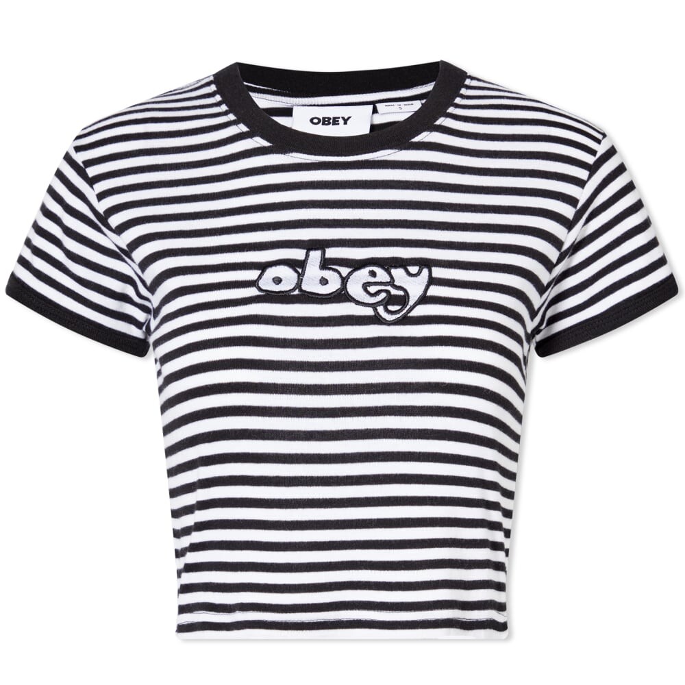 

Футболка Obey Zoe Baby Ringer, черный