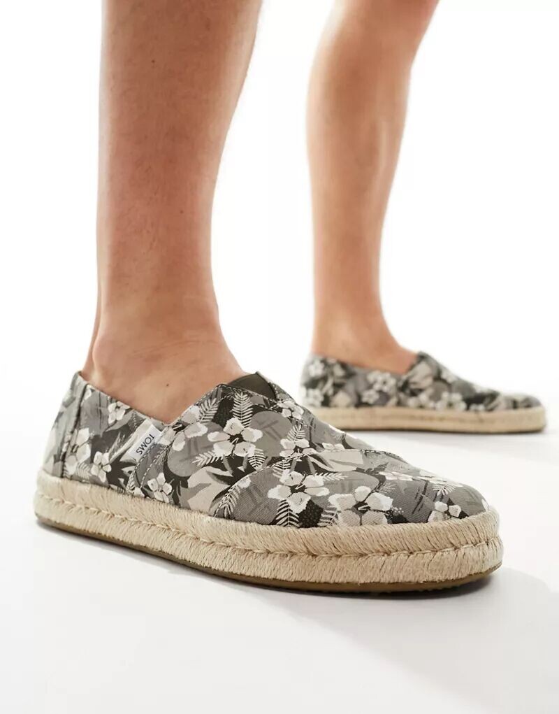 

Натуральные сандалии Toms Alpargata с тропическим принтом